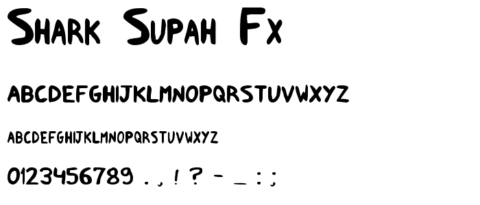 Shark Supah FX font